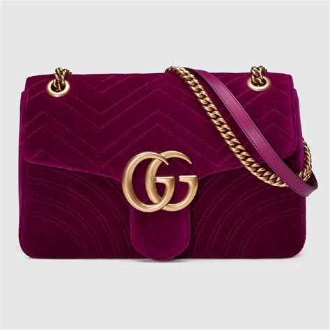 gucci gg velvet bag|gucci velvet bag marmont.